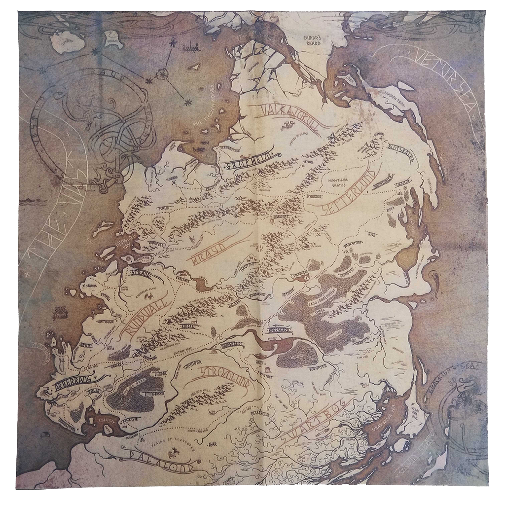 Banner Saga World Cloth Map